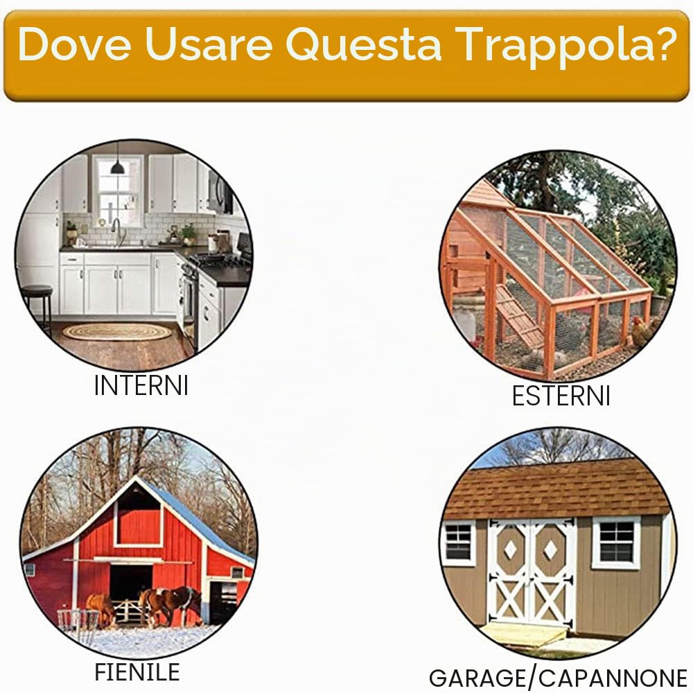 Z&K Trappola per mouse, terza generazione di trappola per topi riutilizzabile flip n coperchio scorrevole secchio, cattura multipla, secchio da 5 galloni