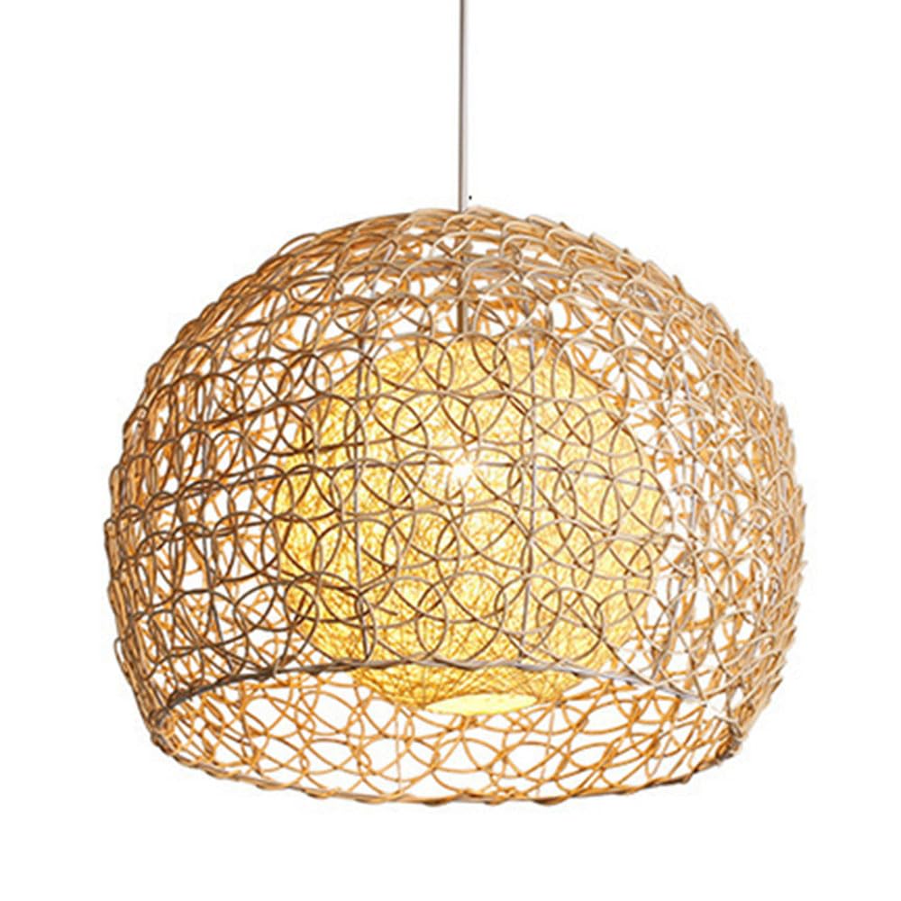 Suspension ferme en rotin pour illuminer votre îlot de cuisine E27
