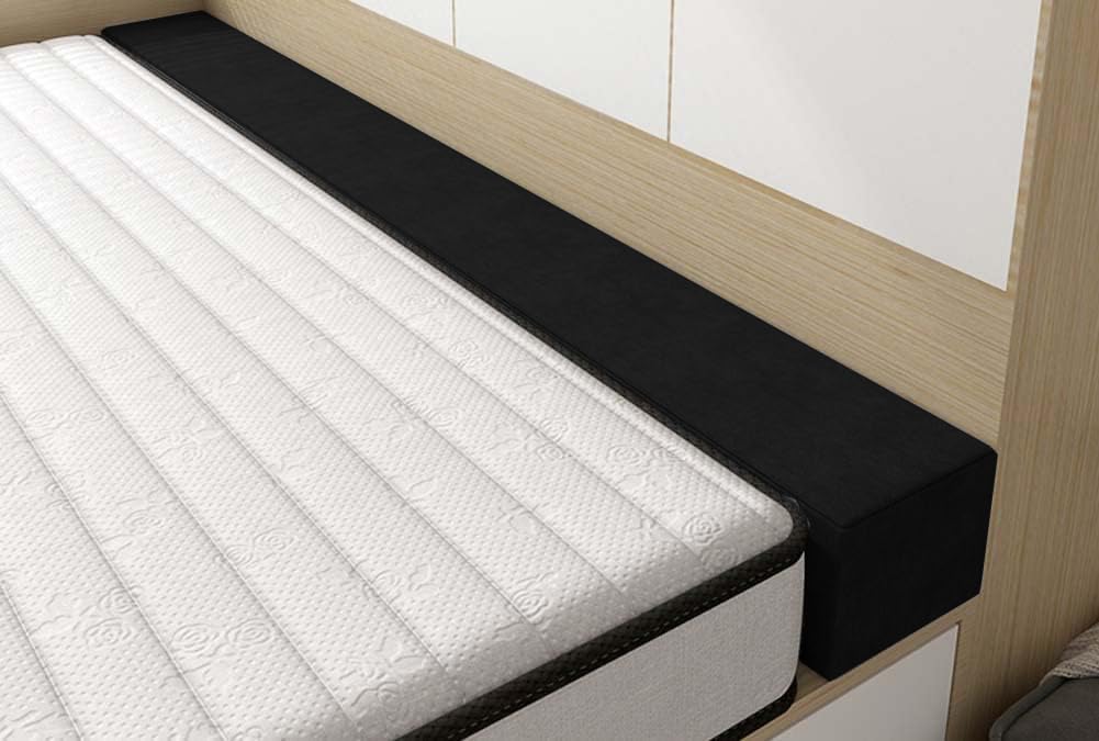 Relleno grueso para muebles de exterior, cortado a medida de 100/120/150/180/200 cm de largo acolchado de espuma viscoelástica, cómodo relleno de cojín expandible para hueco de cabecero