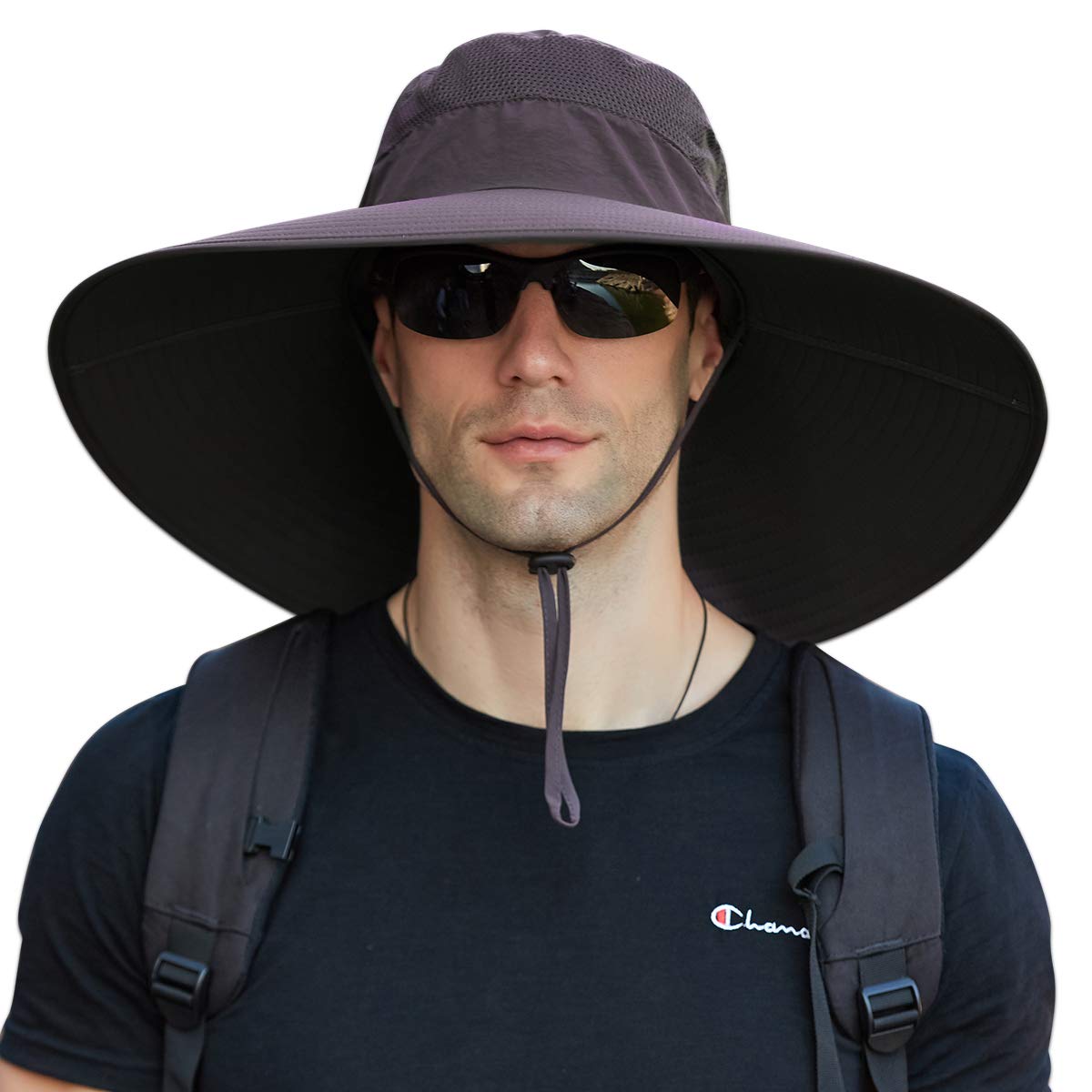 DORRISO Hombres Sombrero para el Sol Protección UV para Verano Otoño ala Ancha Pesca Plegable Transpirable Sombreros Vacaciones Viaje Playa Gorro de Pescador al Aire Libre