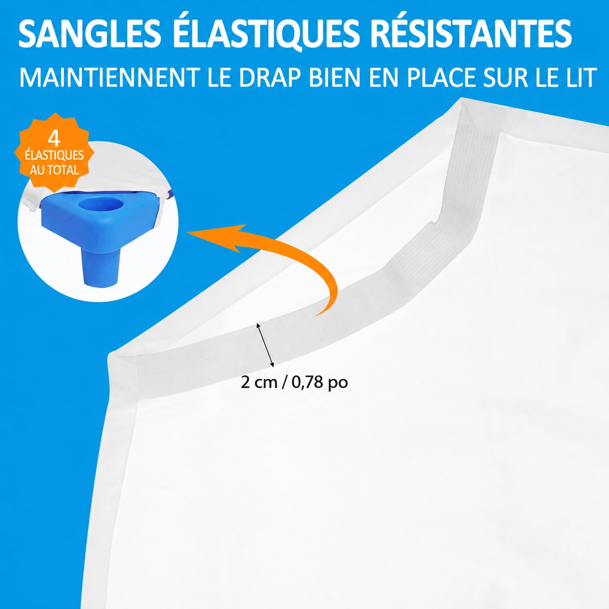Lot de 20 Draps Housses pour Lit de Sieste Maternelle 130 x 60 cm - Taille Standard en Microfibre Respirante, Draps Ajustés avec Élastiques pour Crèche, Garderie et École - Blanc