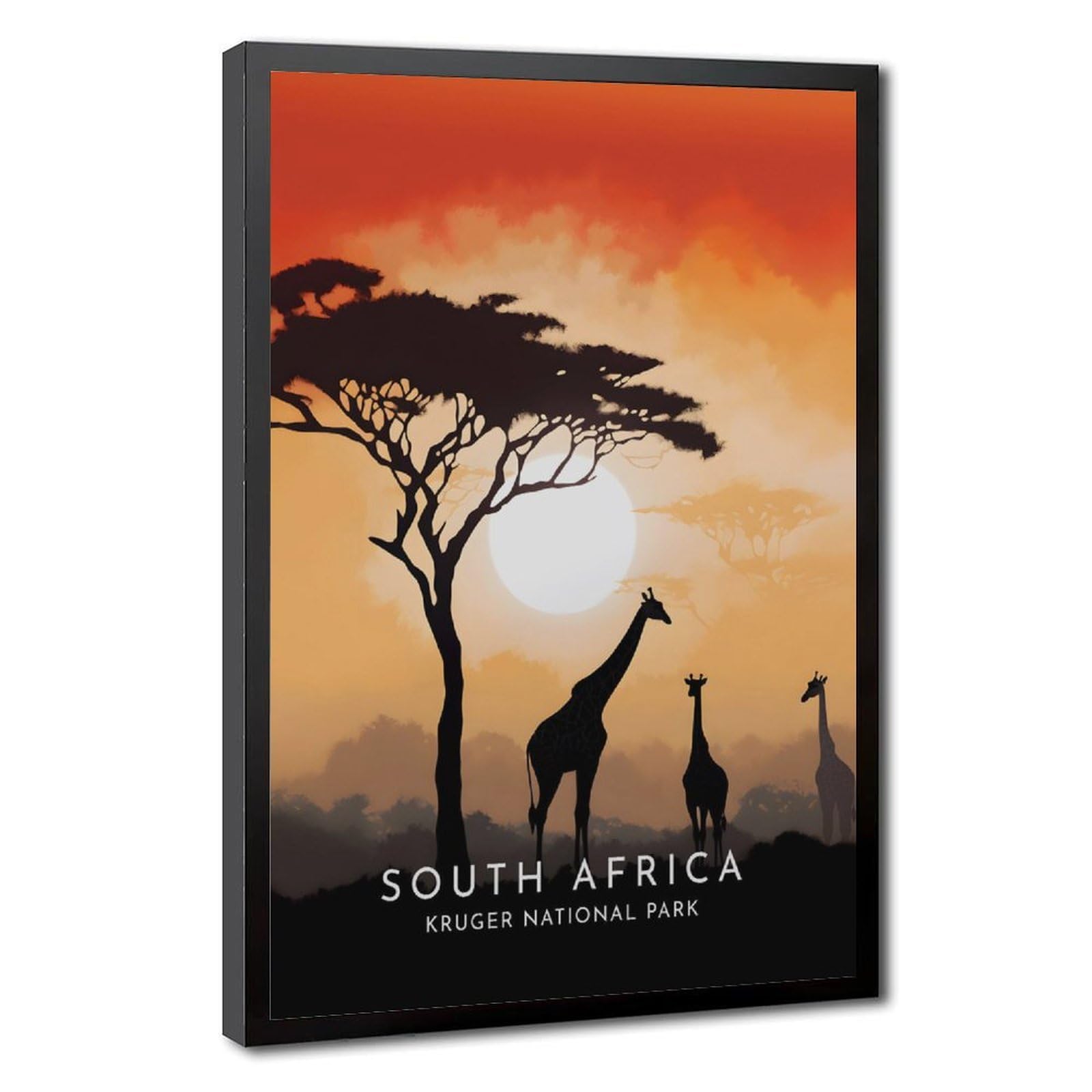 Bareronor Kruger National Park Poster Canvas Poster Bedroom Decor Landscape Office Room Decor Gift 24" L X 36" W