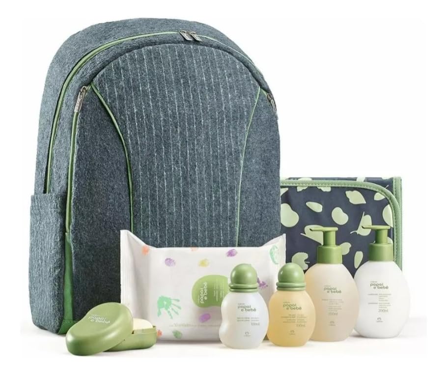 Mamãe E Bebê Natura Kit Completo Com Mochila e Trocador