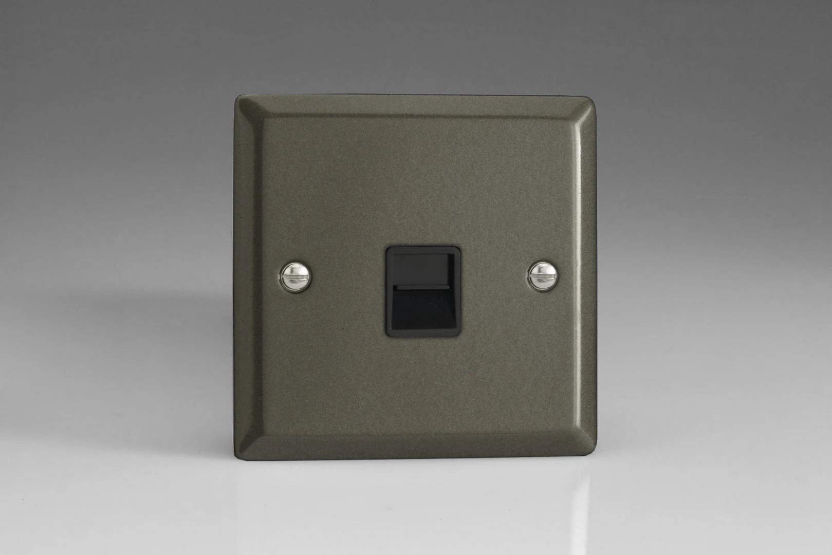 Varilight Graphite 21 1-Gang Telephone Master Socket