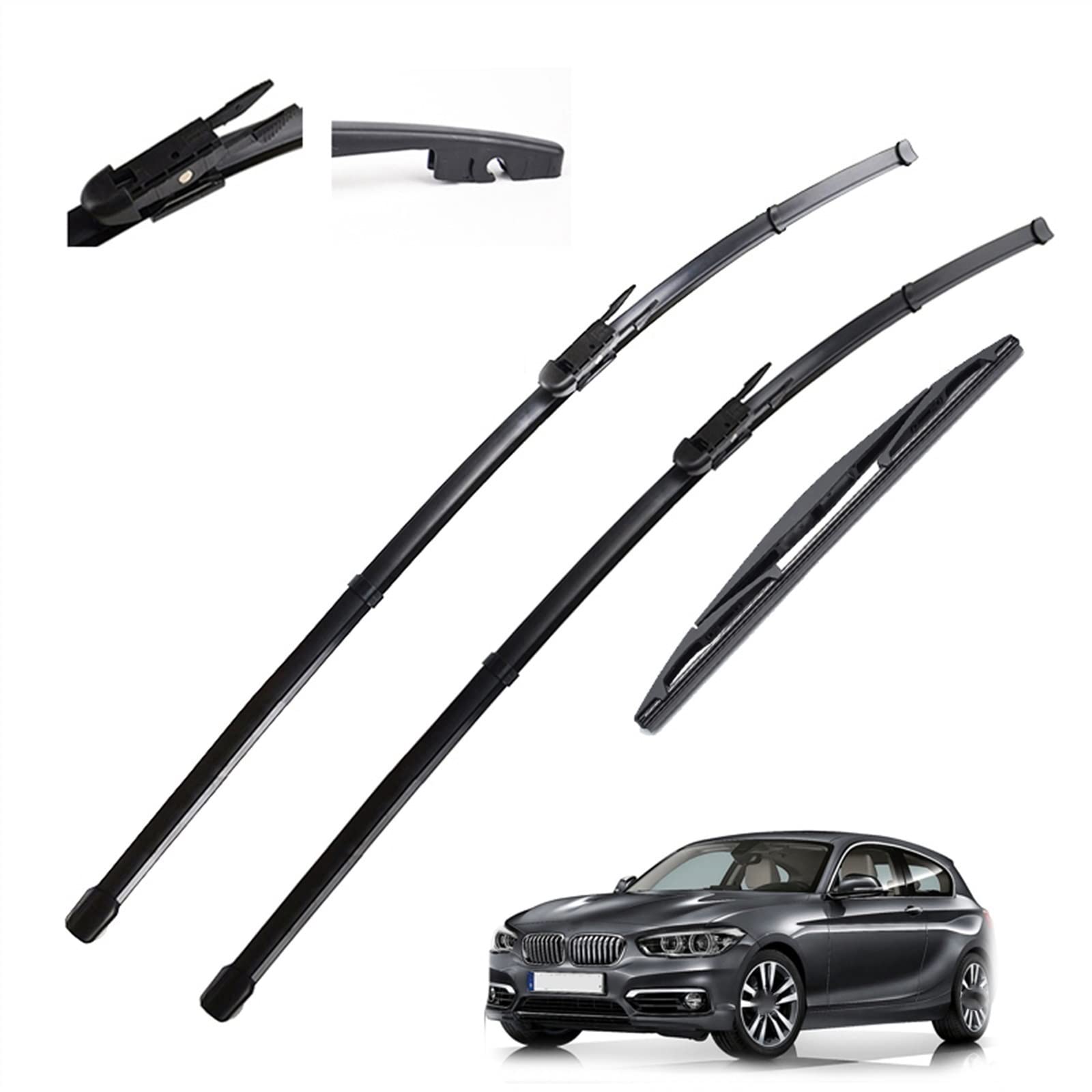 Juego De Escobillas Limpiaparabrisas Delanteras Y Traseras De 22 ''+ 18'' + 12 ''LHD, Limpiaparabrisas Para B&M&W 1 Series F20 F21 2011-2018 2019 Parabrisas