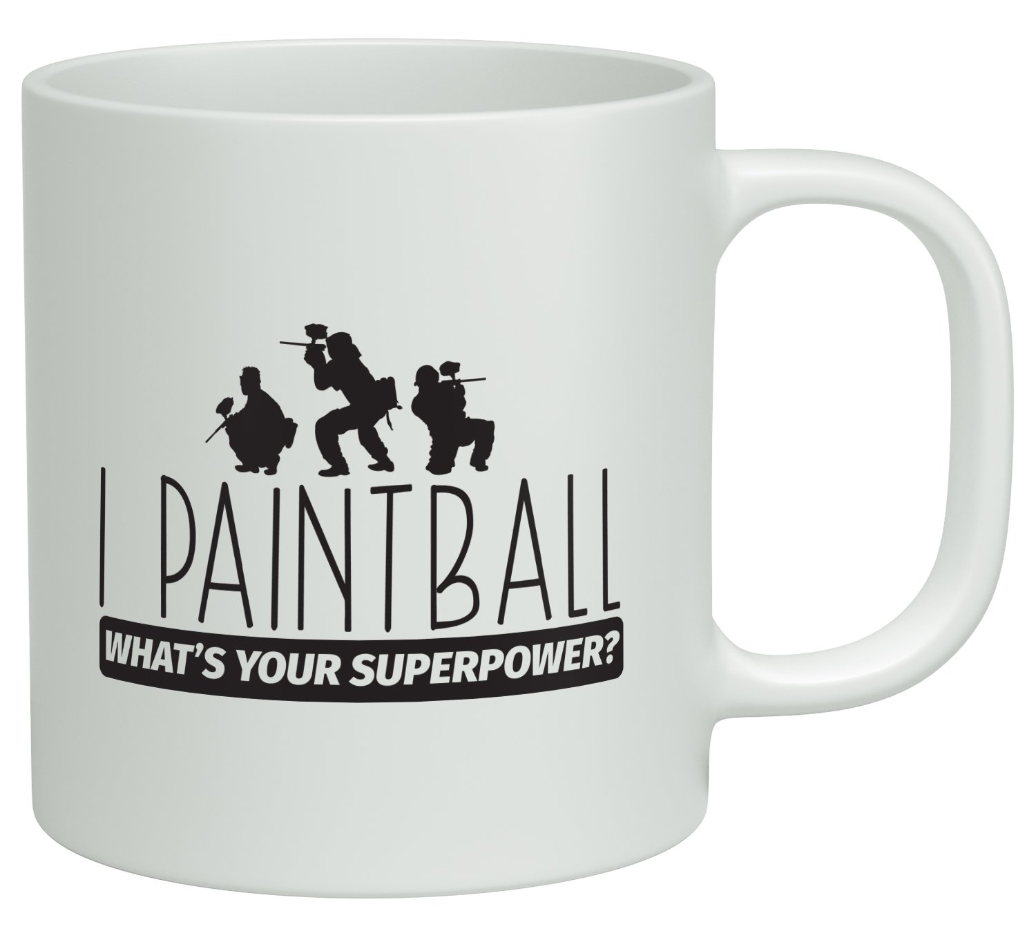 Shopagift I Paintball What's Your Superpower? White 10oz Novelty Gift Mug Cup