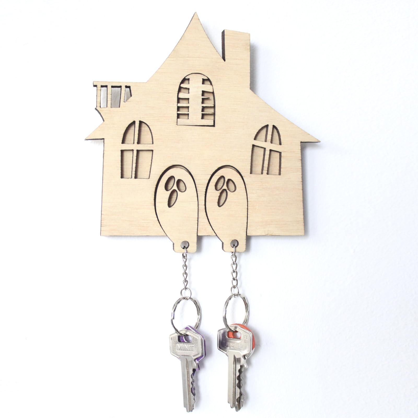 Llaveros Pareja de Madera - Colgador Llaves Pared de Madera - Regalos para Parejas Aniversario - Llaveros Casa Nueva Regalos Originales para Mujer y Hombre - Llavero de Pared para un Hogar.