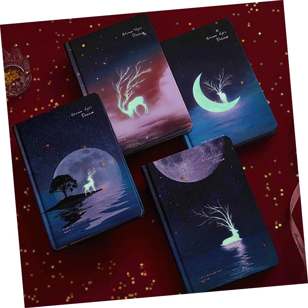 jojofuny 2 Pièces Cahier avec Thème Journal Élégant pour Étudiants pour Dessin et Planification