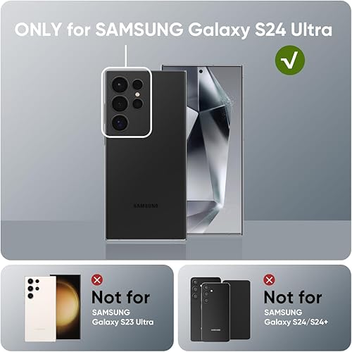 Miniatura 6 de FLOLAB NanoArmour - Protector de lente de cámara para Samsung Galaxy S24 Ultra, duradero, cubierta de cámara de vidrio templado, anillo de cámara de