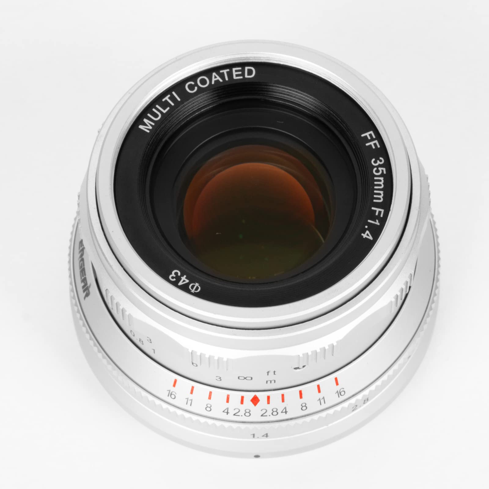 PERGEAR 35mm F1.4 Full-Frame Manual Focus Lens, Compatible with