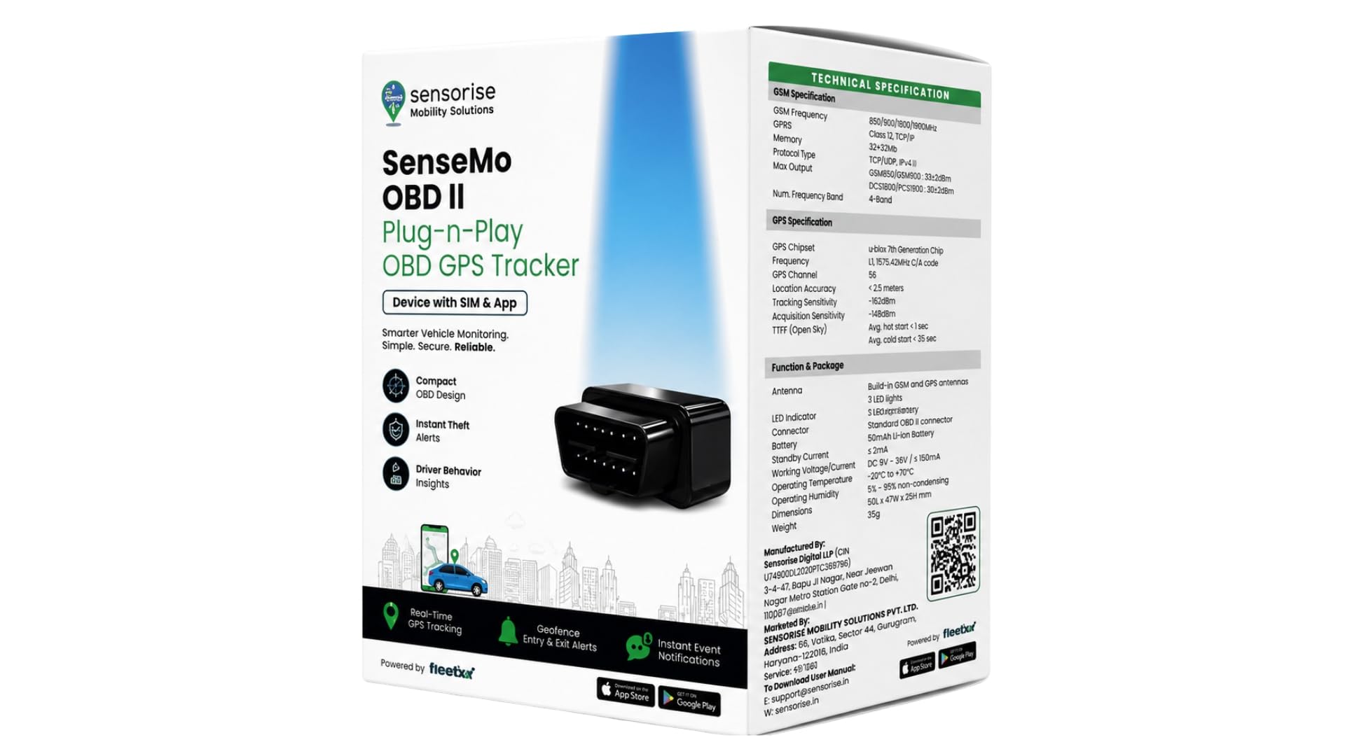 Pro - OBD GPS Tracker for Car | Wireless, Plug and Play Device, with Crash, Anti-Theft, Towing, and Geofence Alerts, Vehicle Health Check, Odometer Reading, Driver Behaviour | 1 Year SIM Data-image-7