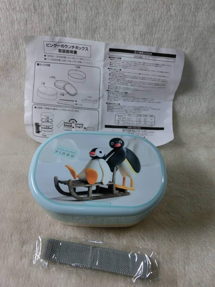 ミスタードーナツ☆ピングー☆お弁当箱☆箸入れ&箸☆未使用☆非売品 ミスタードーナツ☆ピングー☆お弁当箱☆箸入れ&箸☆未使用