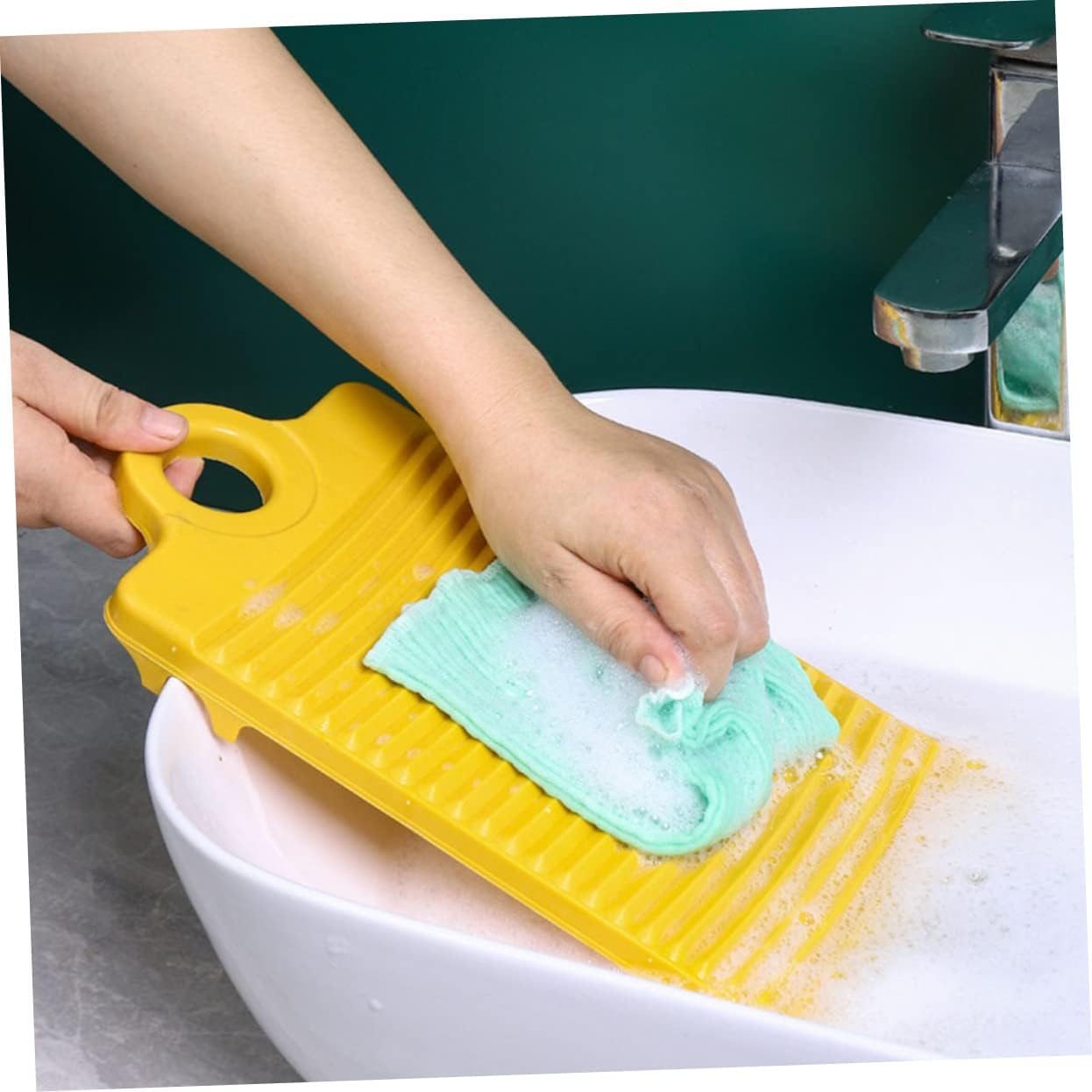 Washboard, Mini Hand Hold Washboard for Laundry Non Skid Portable