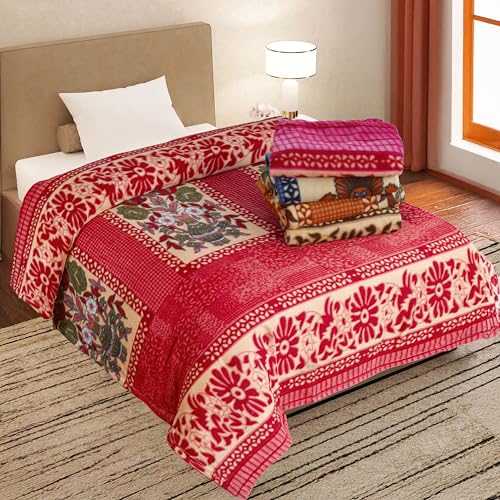 Image of CHANDRAVATI Stylish Polar Fleece Single Bed AC Fleece Wool Blanket - 58x88 Inch || Skin Friendly || (6)