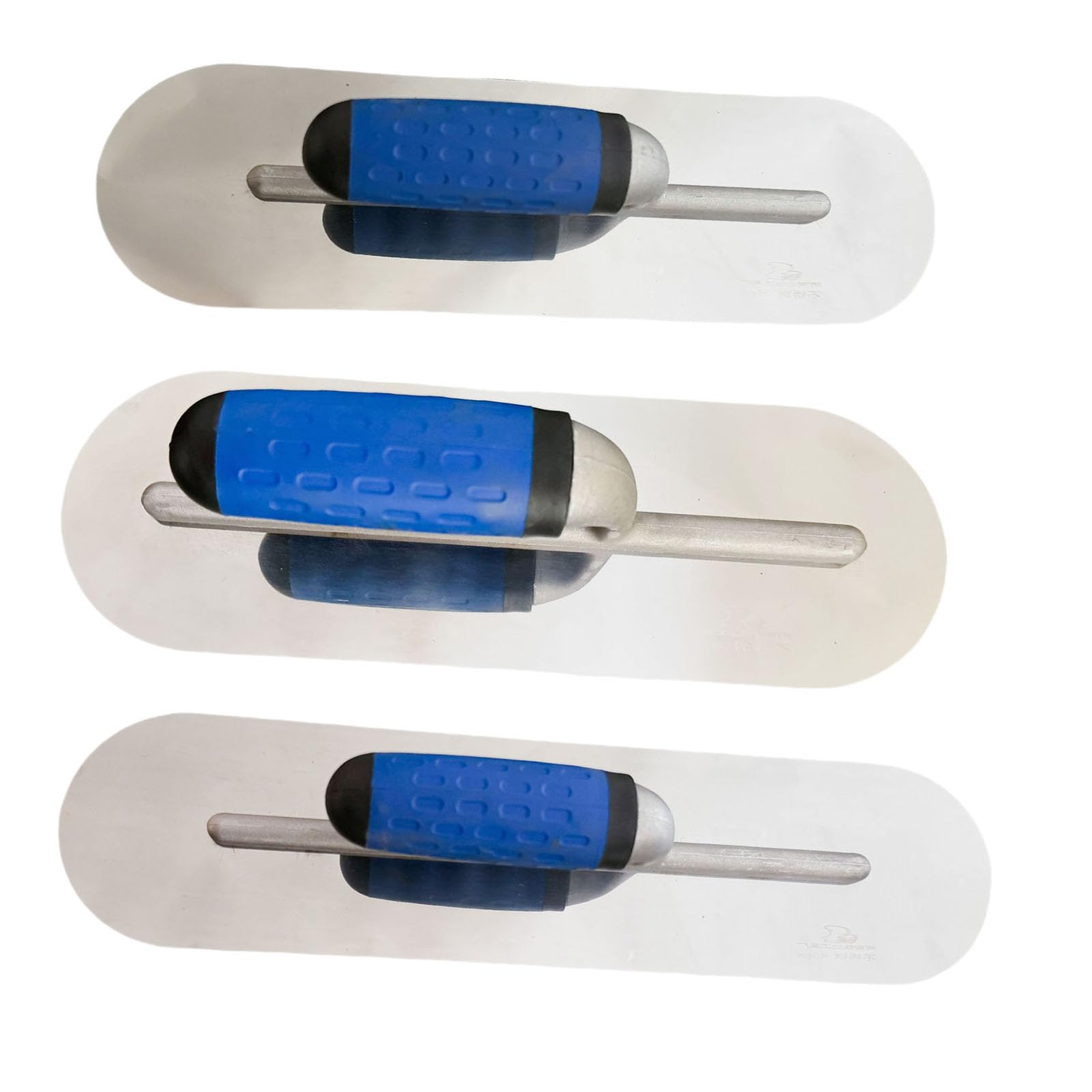 Juego de 3 paletas multiusos para enyesado de esquinas redondeadas, de acero inoxidable, con asas ergonómicas, juego de enlucido