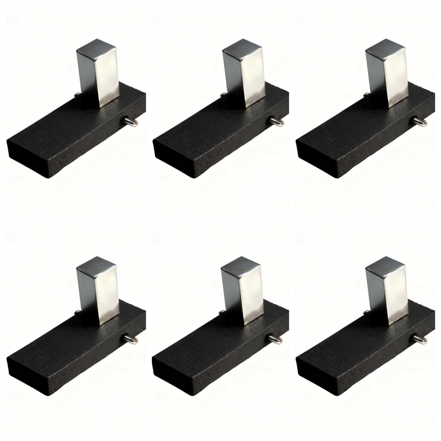Magnetic Honeycomb Material Pins – 6 PCS Hold Down Clamps for Laser Engraving and Cutting, Compatible with Honeycomb Work Tables, Secure Fixation for Wood Acrylic Leather Board