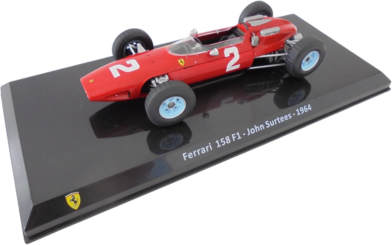 OPO 10 - Formula 1 Compatible with Ferrari 158 F1 John Surtees 1964-1/24 Diecast Model Car - GF013