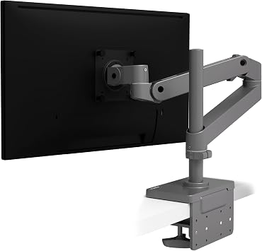 Ergotron Upgraded LX Pro Premium Monitor Arm, Single Monitor Desk Mount fits Flat Curved Ultrawide Computer Monitors up to 34 Inches, 4 to 22 lbs, VESA 75x75mm or 100x100mm Tall Pole, Dark Grey