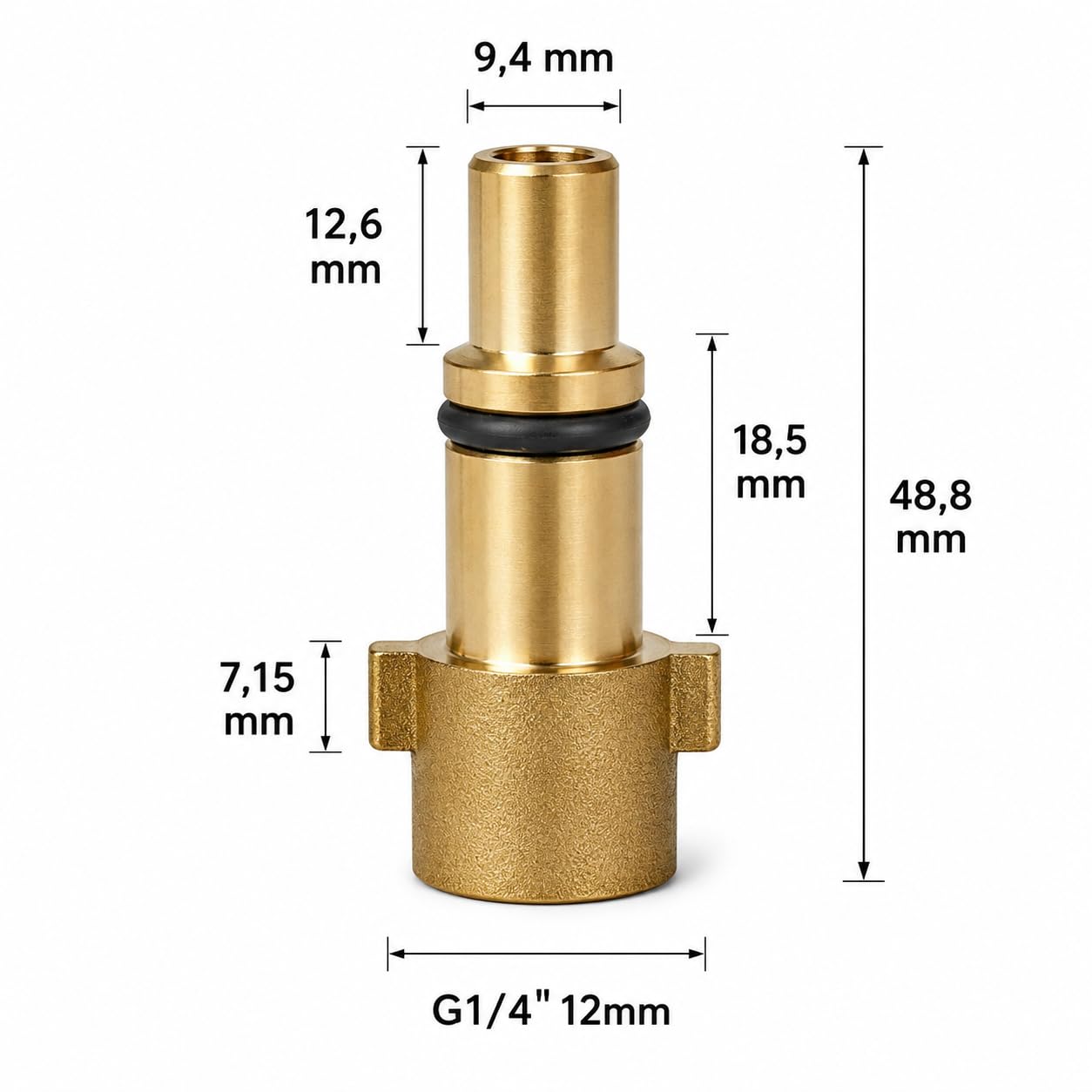 M&M Smartek Manguera de limpieza de tuberías de 50 m para limpiadora de alta presión Nilfisk KEW + boquilla rígida y giratoria desatascador con adaptador M22 x 1,5 – Limpiador de tuberías para inodoro