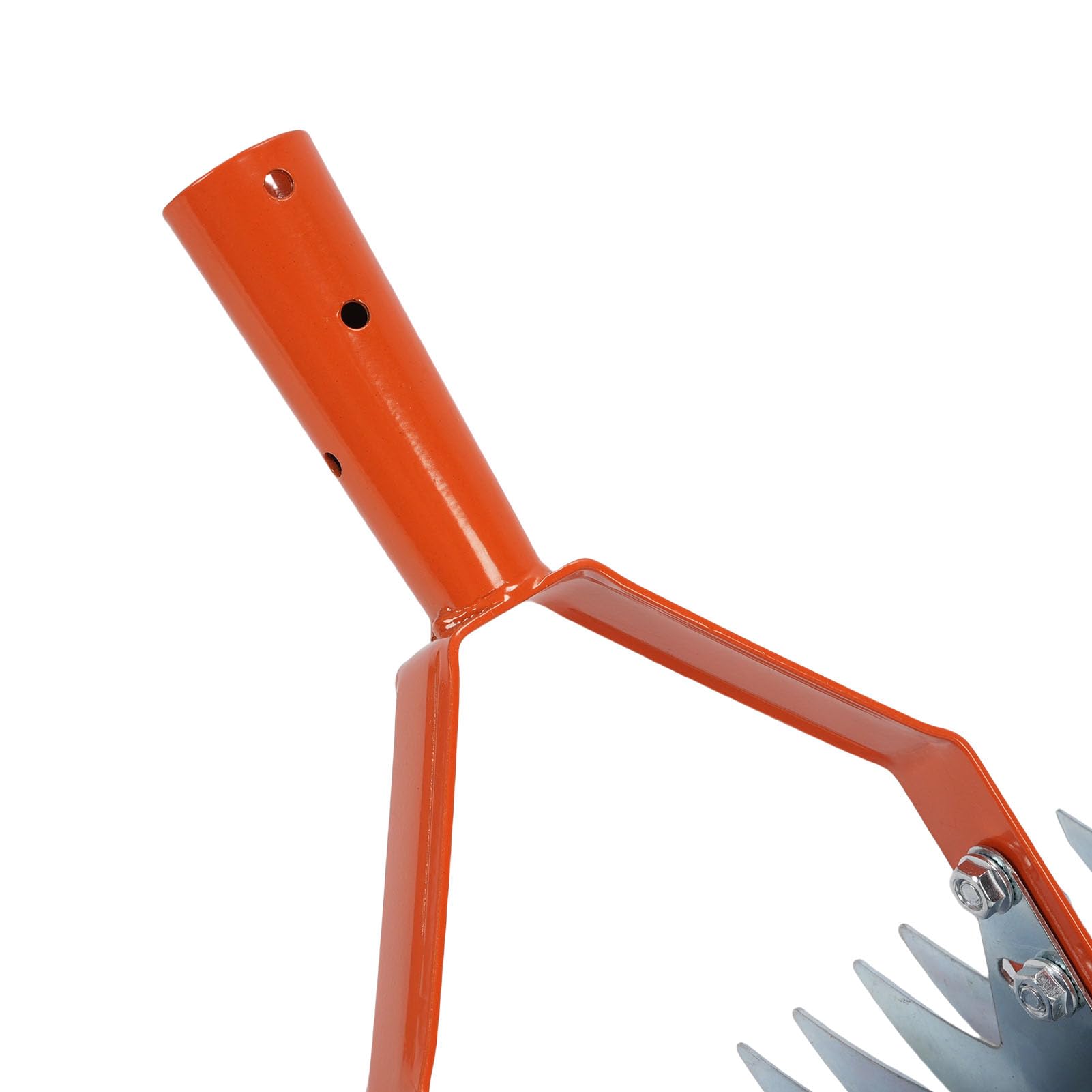 Reetrechen, 52 Zoll Verstellbarer Griff und 13 Zoll Breiter Kopf mit Gebogenen Stahlzinken, Rasenvertikutiererrechen, Gartenrechen mit Gepolstertem Griff für Effizientes Entfernen von Reet