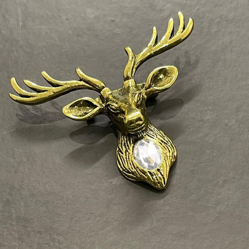 Deer-Shaped Wedding Lapel Pin/Brooch with Crystal