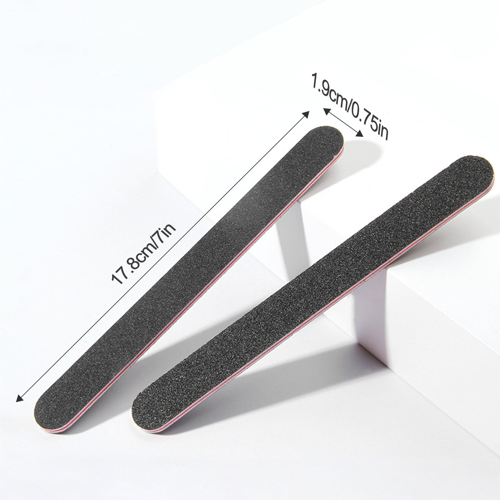 30Pcs Nail File Individually Wrapped 100/180 Double Sides Emery Boards Nail File for Professional Finger Nail Filer Manicure Set