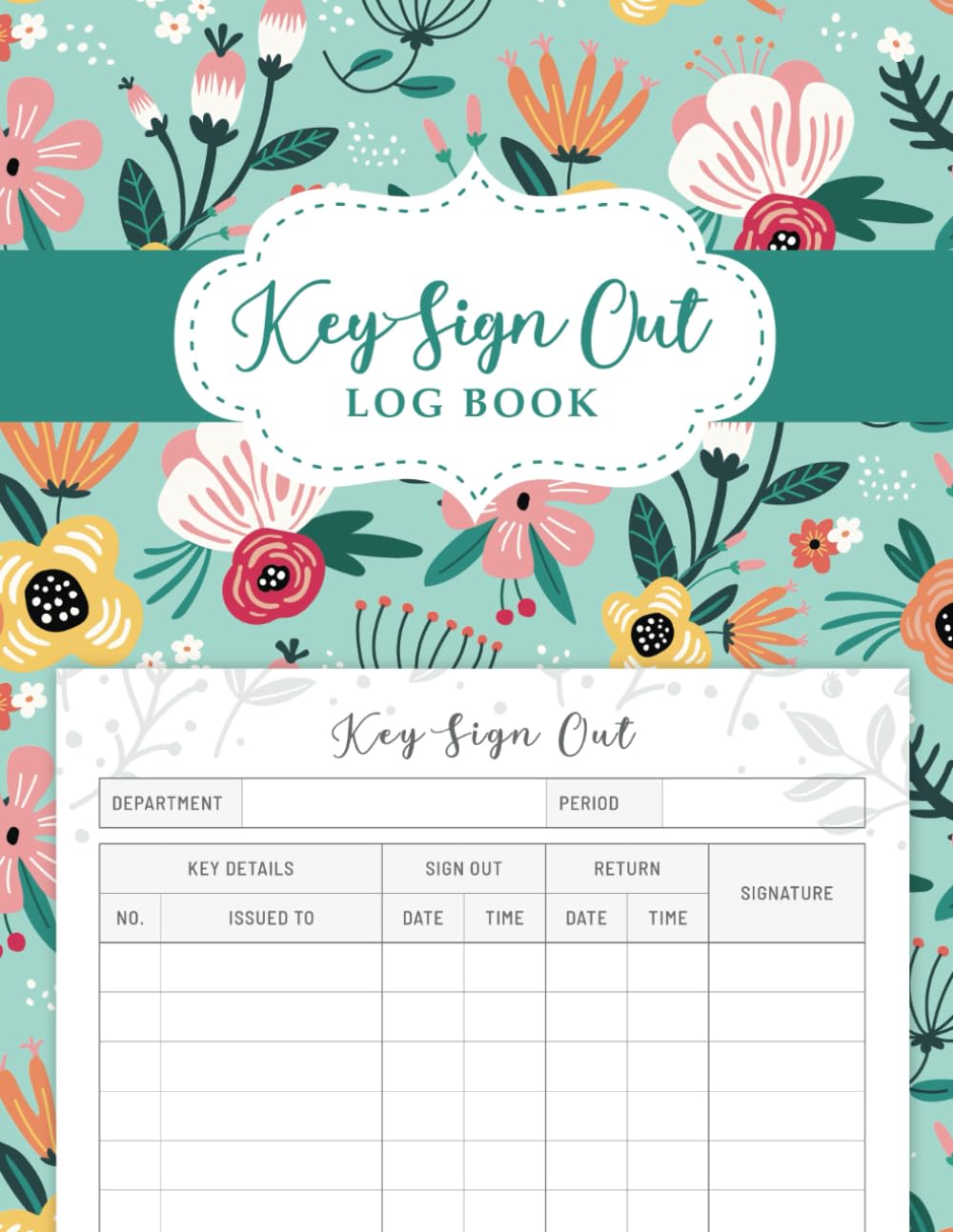 Key Sign Out Log Book Key Register Log Book For Recording