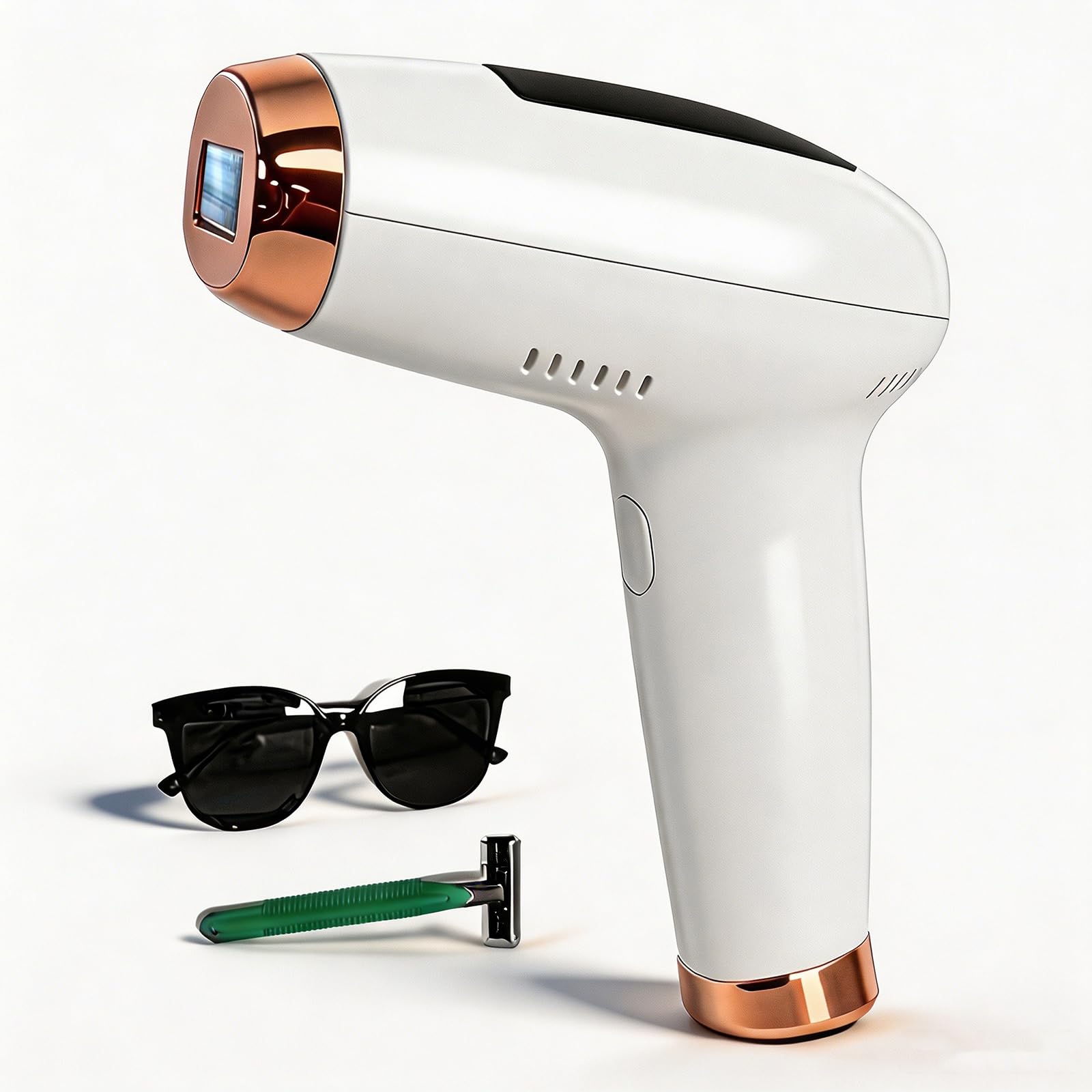 IPL Laser Hair Removal Device, At-Home Hair Removal for Women Men, 999,999 Flashes Permanent Hair Removal Device on Facial Legs Arms Bikini Line