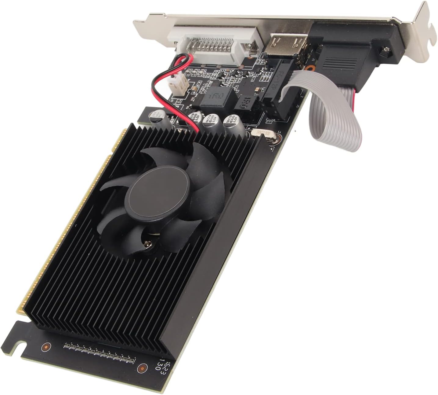 Zopsc GT610 2GB Graphics Card for Gaming PC, with HDMI VGA DVI Port, PCI Express X16 1.1 Fast Cooling 64bit Graphics Card for Desktop Computers.