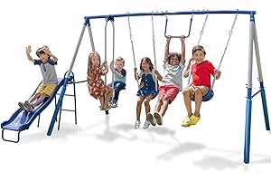 Sportspower Arcadia Slide and Swing Set for Toddlers Age 3-8