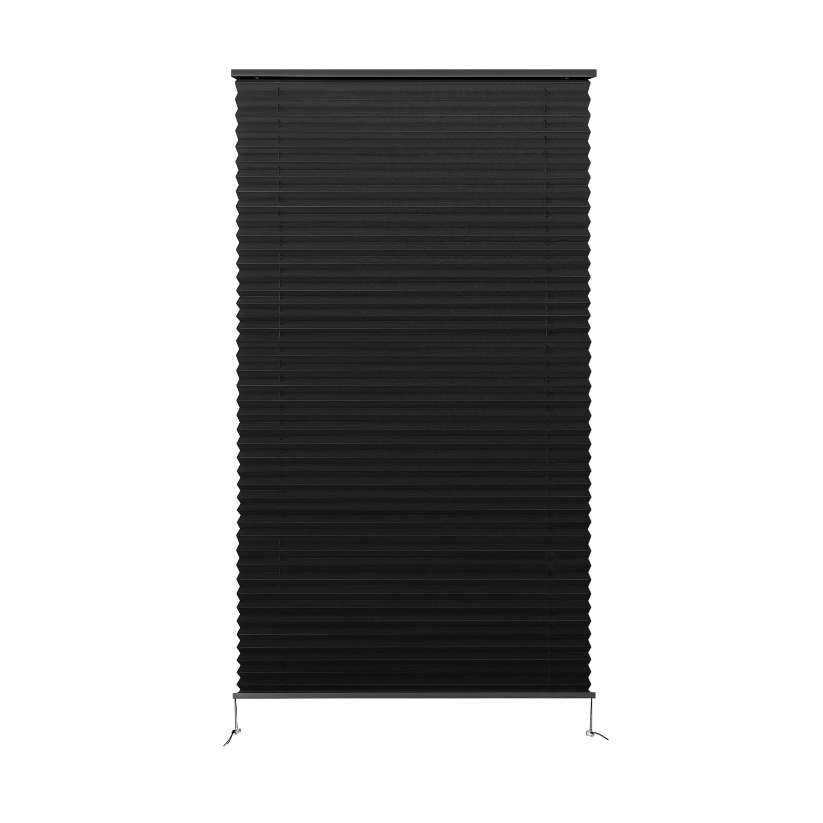 Dulepax RV Blinds - Pleated Shades, 29" W x 50" L Black RV Window Shades for Camper, Travel Trailers, Motorhome's Window