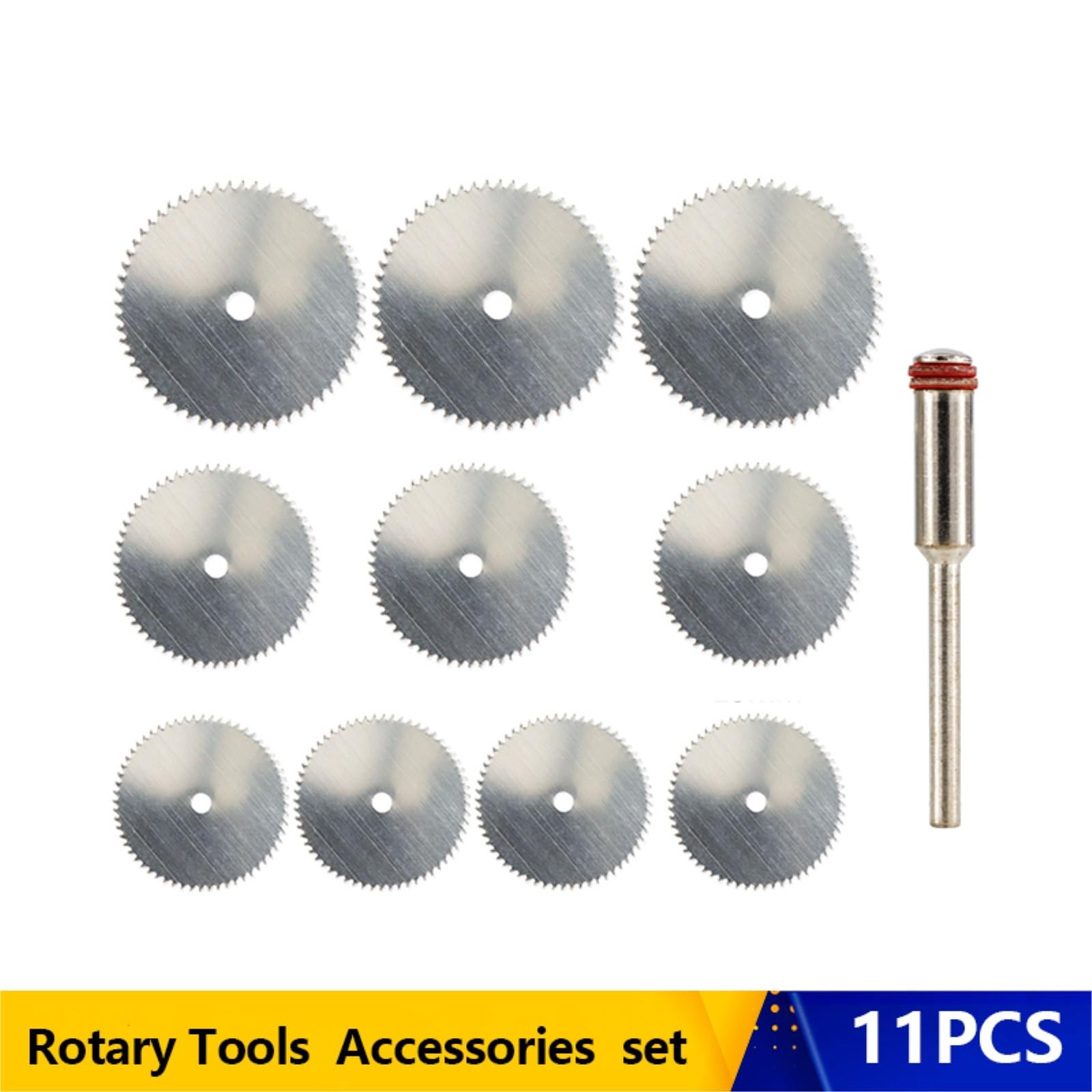 Brzeszczot do cięcia metalu 11 szt. Brzeszczot ze stali nierdzewnej Mini z trzpieniem narzędzie do cięcia metalu drewna tarcza piły tarczowej obróbki