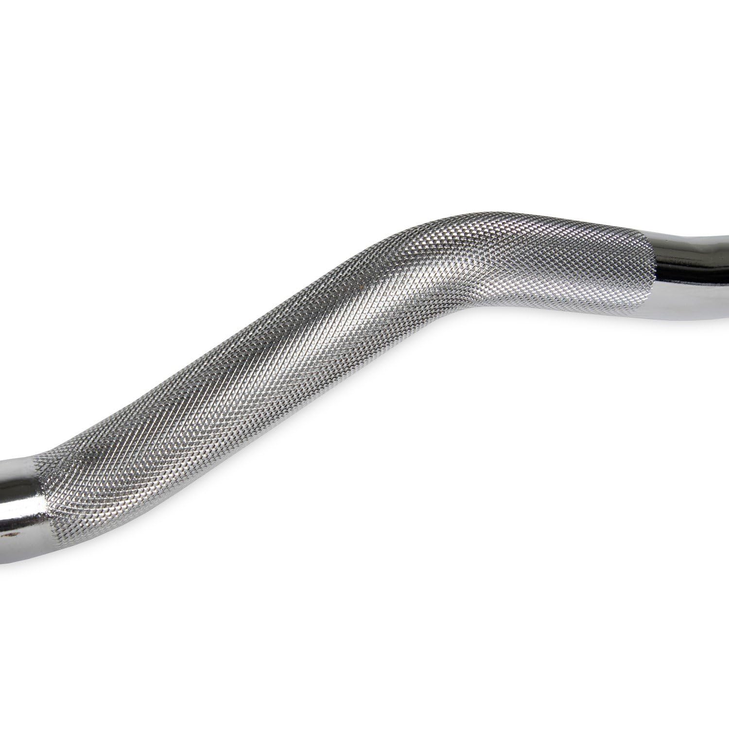 VirtuFit Olympic EZ Curl Bar Barre d'appui Curl 120 cm