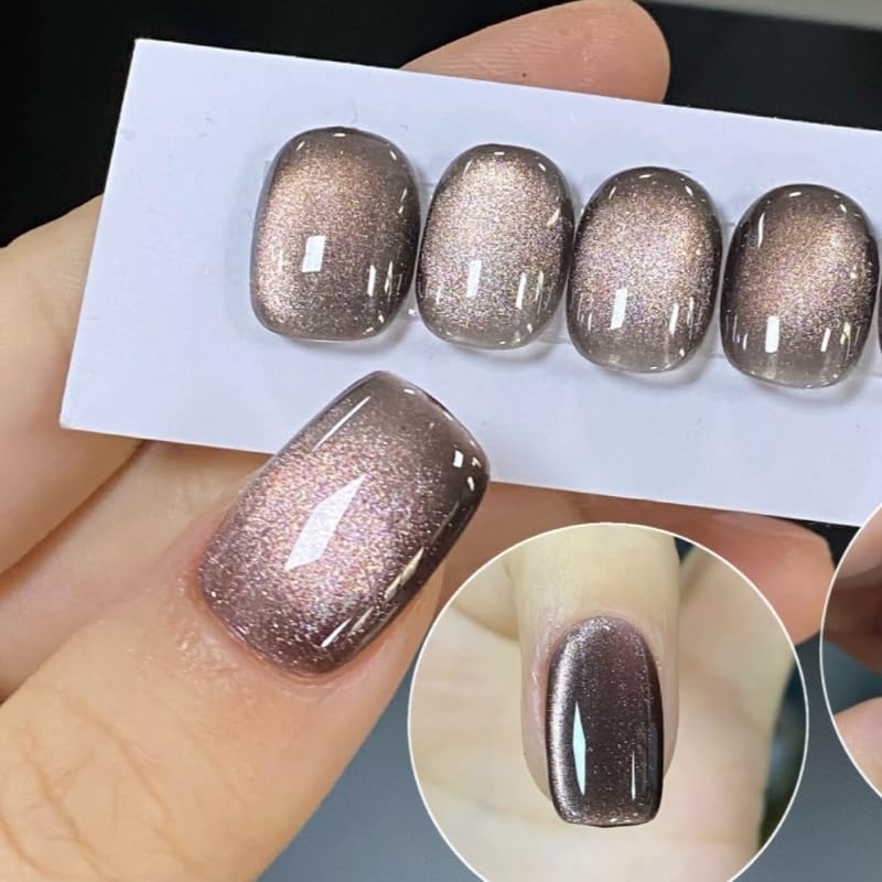 SAGEBIO Fireworks Series Cat Eye Gel Nail Polish 15ml Color-Reflective Magnetic Gel Long-Lasting 4 Weeks UV LED Cured