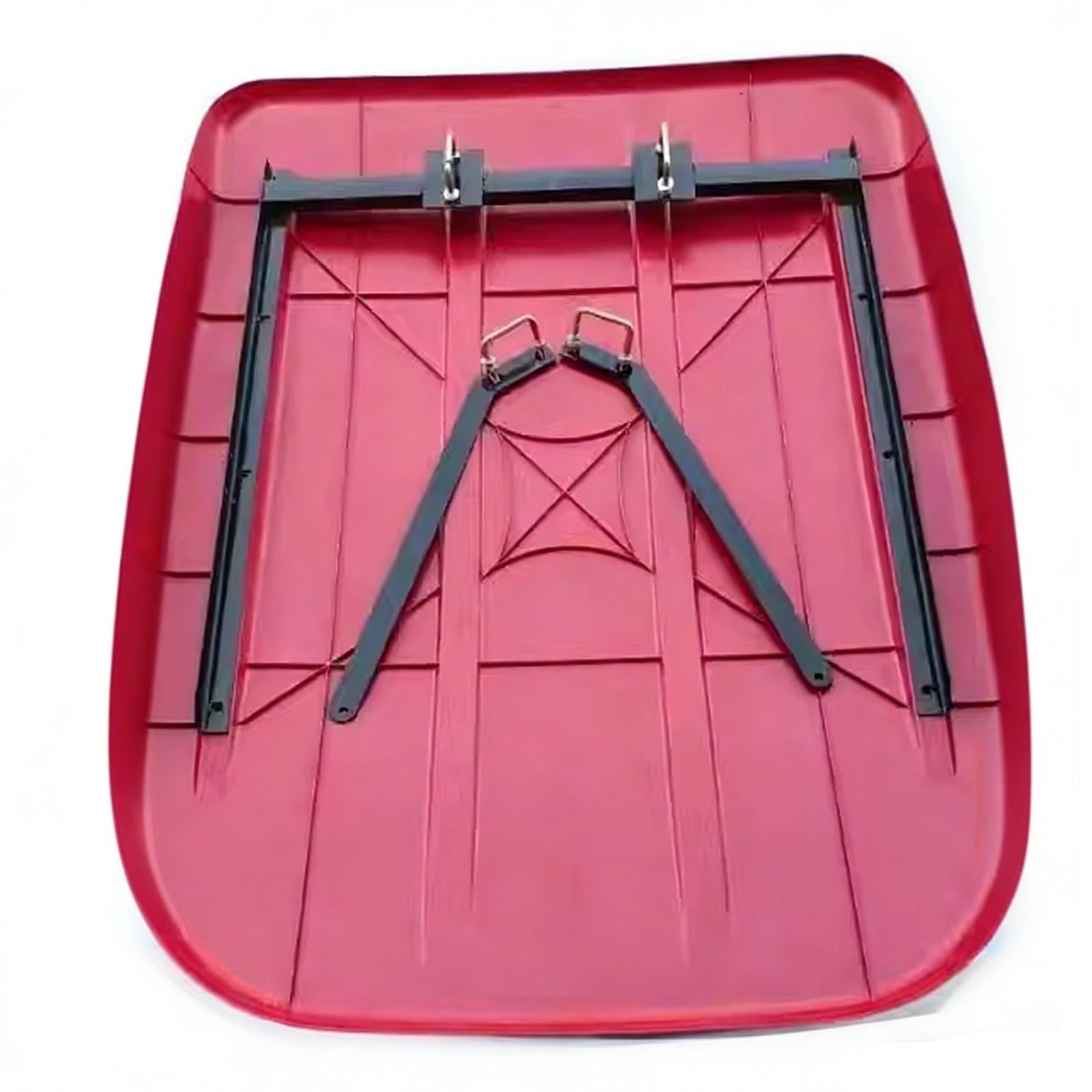 OWOHYG Tractor Shade Universal Tractor Canopy Injection Molded Material With Bracket And Screws Durables Weatherproof Shade For Mowers Compact Tractors 160Cm X 120Cm.Red