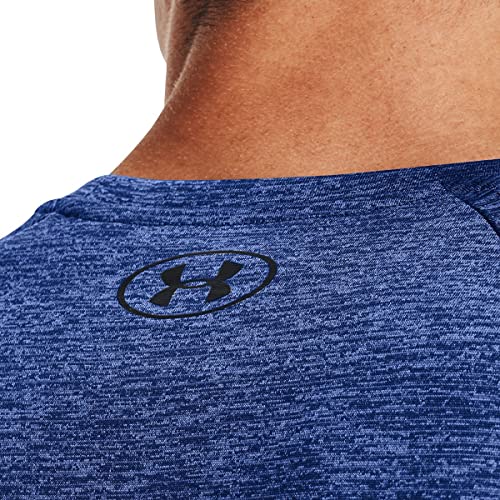 image for Under Armour Men's Tech 2.0 Long Sleeve T-Shirt , Tech Blue (432)/Blac