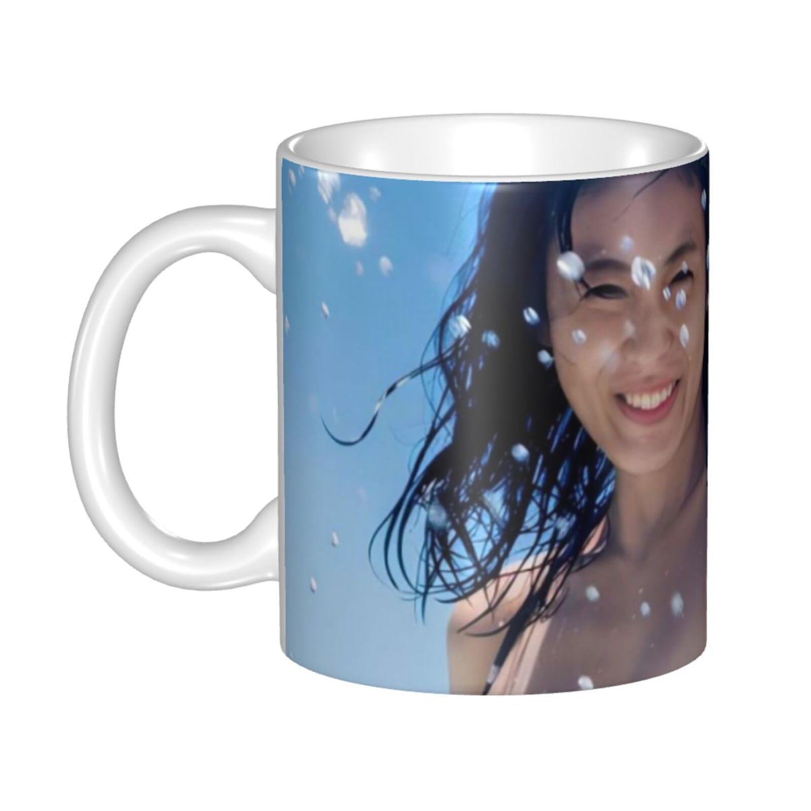 Amazon.co.jp: 写真 本仮屋ユイカ (12) 耐熱カップ ミルクカップ 陶磁器のコップ 大容量 個性 オフィスのティーカップ かわいい  陶器 カスタムメイド?克杯 : ホーム＆キッチン