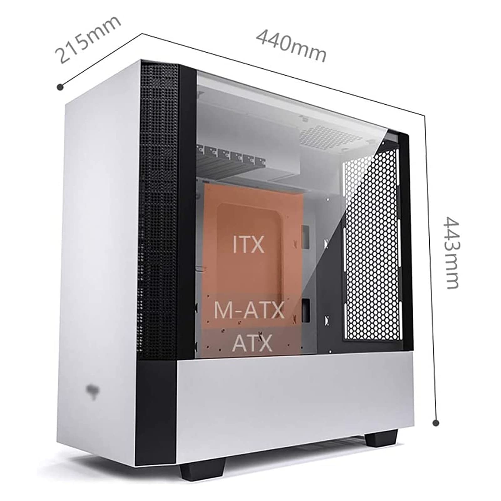 Amazon.com: ZXFF Gaming Case, Mid-Tower ATX/M-ATX/ITX-PC Computer