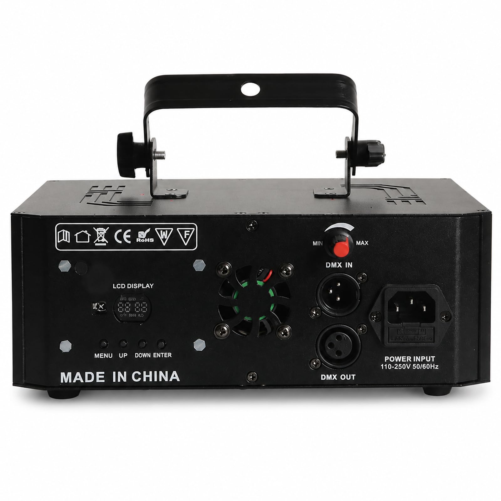 Projektor Sceniczny RGB 500mW, 100 Wzorów z DMX512 i Sterowaniem Dźwiękiem