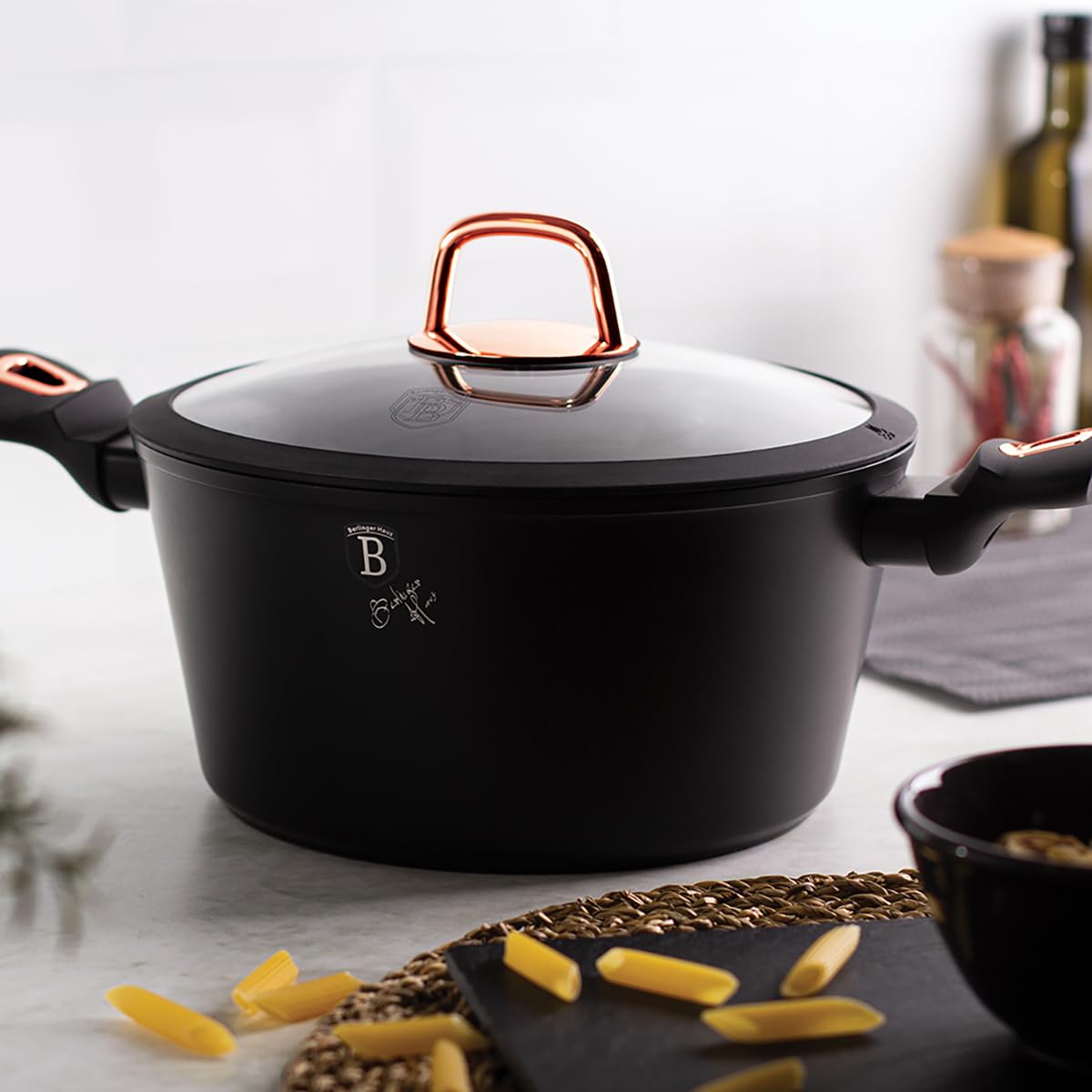 Berlinger Haus Forest Line- Original Brown Ovenschotel Met Deksel 24 Cm Bh1197 Houten Roestvrij Staal 188