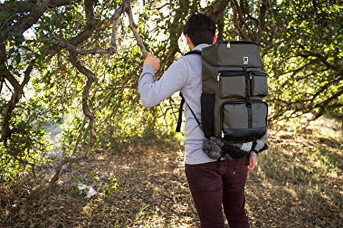 Lencca Lenlea222 Logan Adaptable Slr/Dslr Camera & Accessories Rucksack Backpack Bag (Forest Green) #TOP6