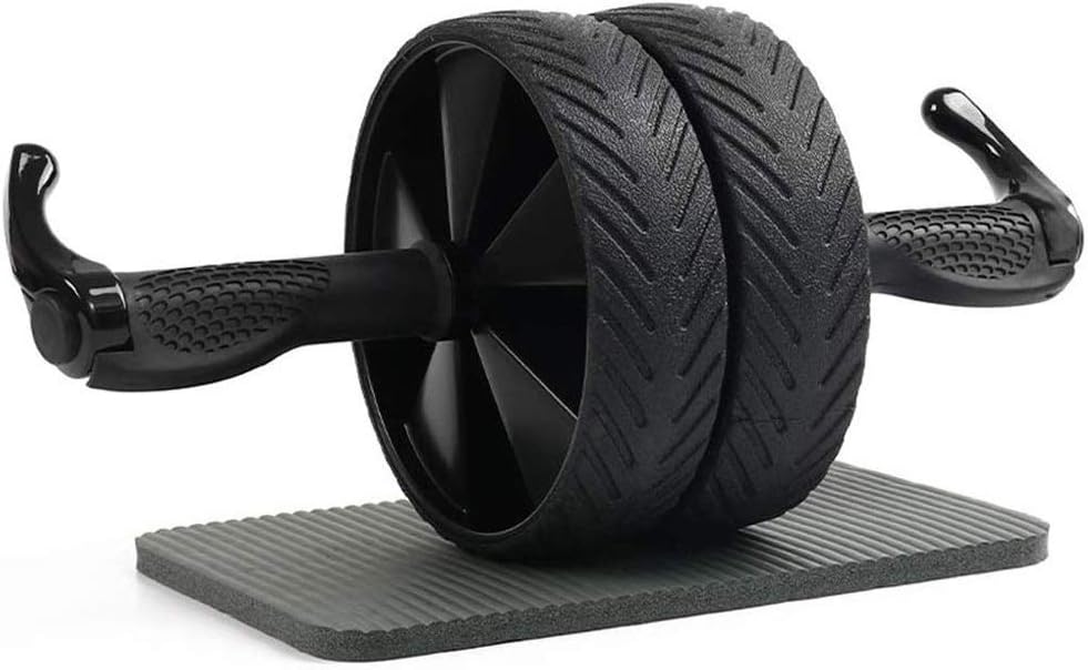 Abdominal Muscle Wheel Abdominal Exercise Roller Wheel with Knee Pad Mat, AB Wheel Gym Tool, Wheels Abdominal Trainers Exercise Fitness