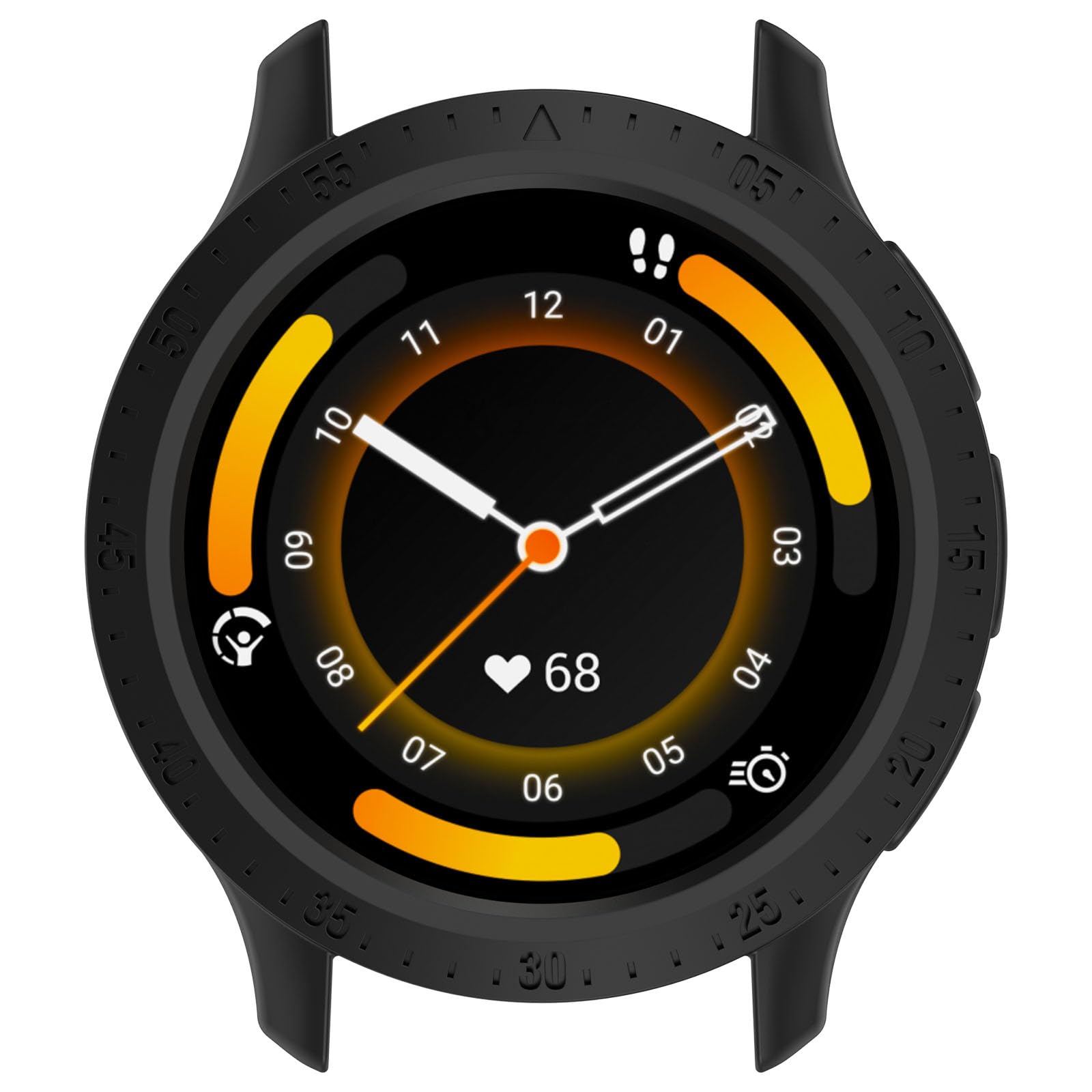 GIOPUEY Etui kompatybilne z Garmin Venu 3 45 mm, miękkie i lekkie etui ochronne z silikonu TPU klasy premium, czarne