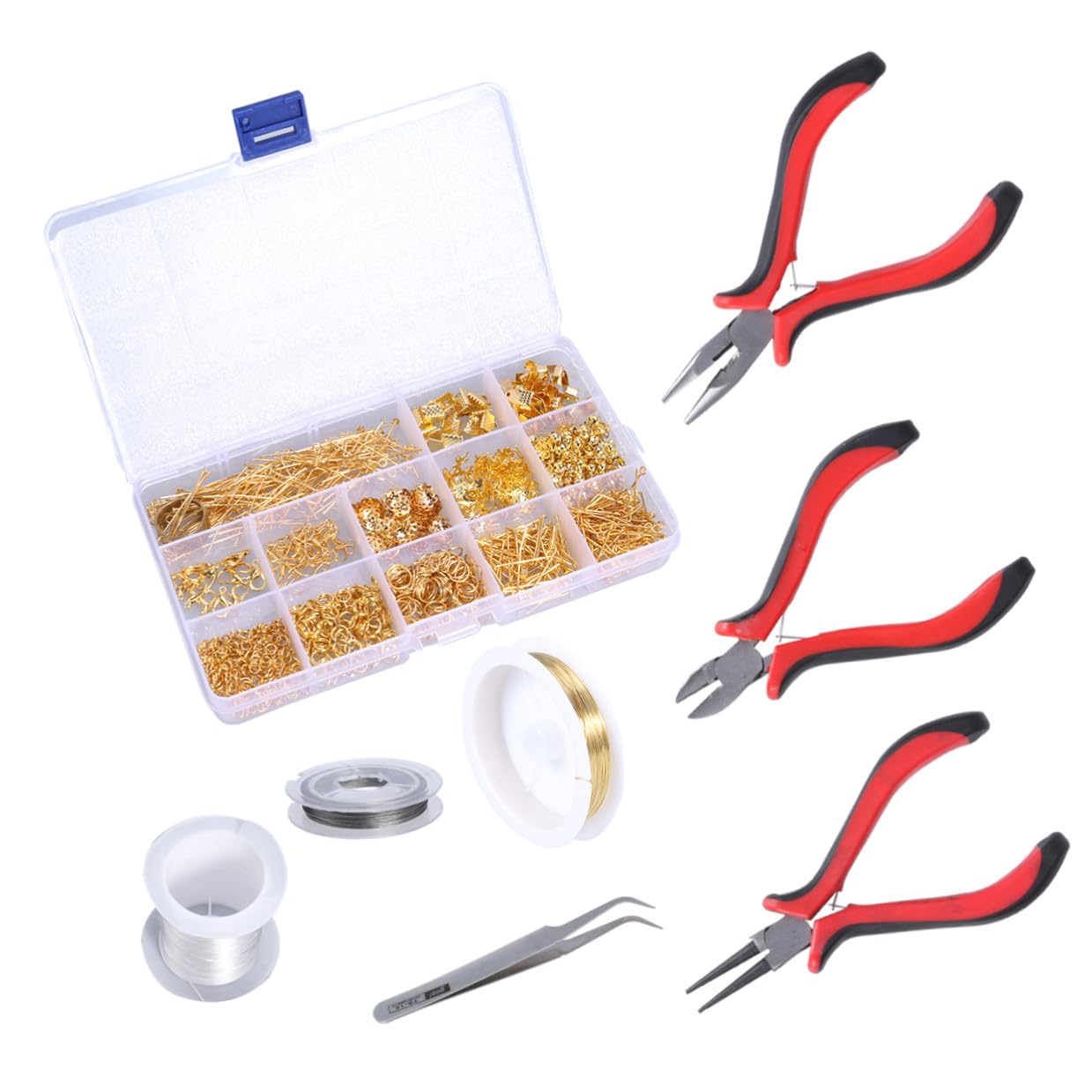 Housoutil Kit per Creazione Gioielli Fai da Te Pinze e Accessori