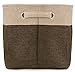 Sorbus Fabric Storage Cubes 15 Inch - Big Sturdy Collapsible Storage Bins with Dual Handles - Foldable Baskets for Organizing -Decorative Storage Baskets for Shelves | Home & Office Use -3 Pack| Brown
