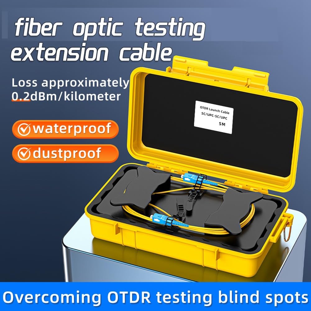 Startkabelbox Faser Optik OTDR Dead Spot Eliminator Ring 150m Sender Kabelbox LC/UPC-LC/UPC