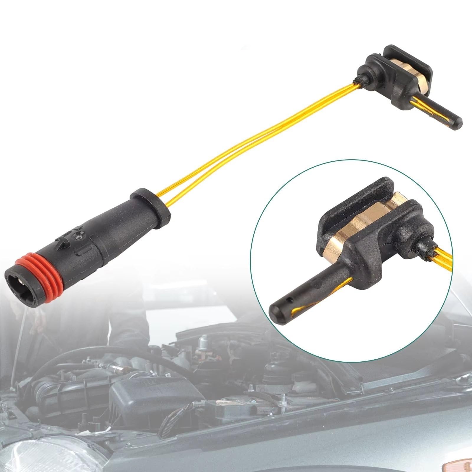Compatible con Maybach para 57 62 2003 2004 2005 2006 para 57 S 2006 Sensor de Desgaste de Pastillas de Freno Delanteras y traseras A2115401717 2115401717 (4 Piezas)