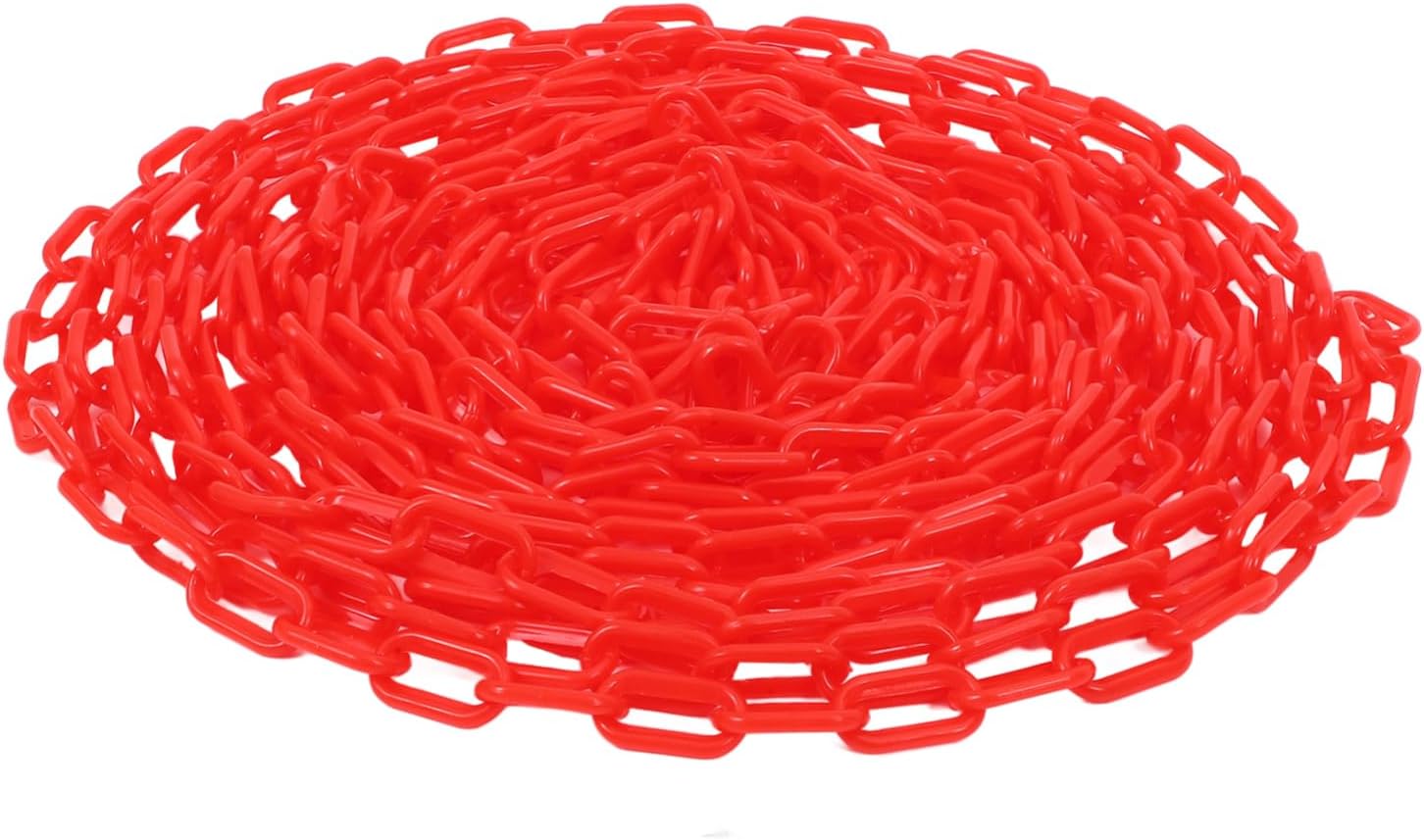 PRETYZOOM Warning Chain Plastic Chain Links for Barricade Crowd Control Safety Barriers for Road Safety
