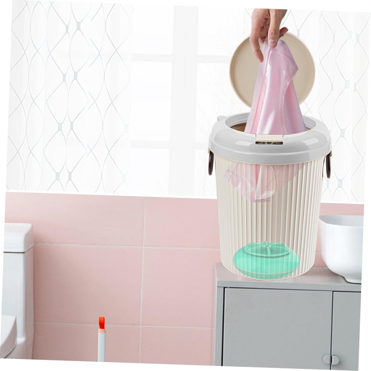 Portable Desktop Ultrasonic Washing Machine Electric High- for Clothes Underwear Quiet Low Noise Washer for Camping and Rental Apartments