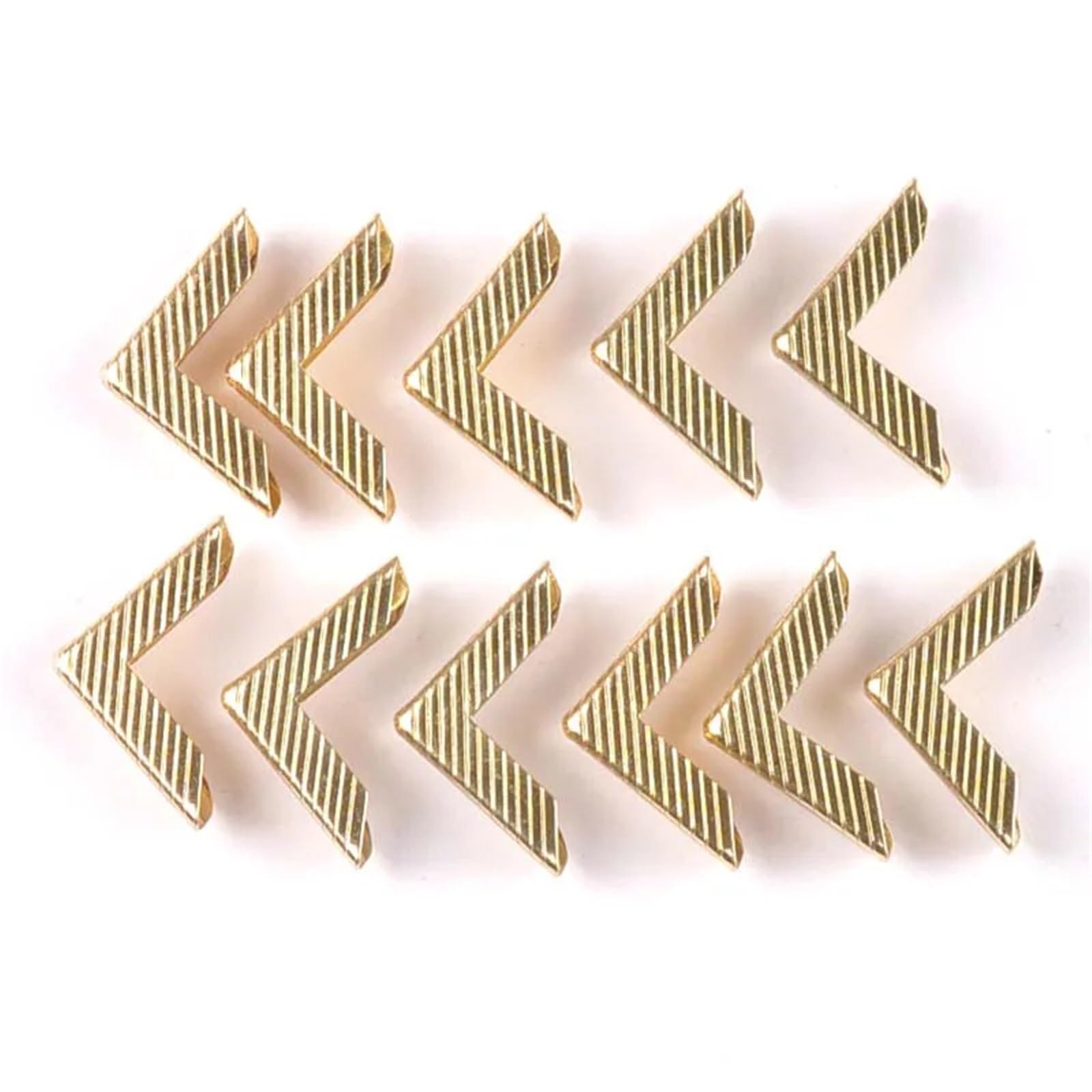 Narożniki do zdjęć w albumie, metalowe ochraniacze na rogi książki, złote 17x17x3,0 mm, opakowanie 50 sztuk książek i rękodzieła